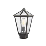 Z-lite Talbot 1 Light Outdoor Post Mount Fixture, Rubbed Bronze 579PHMS-ORB. Fixed Price $220.00.