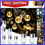 Hanging Solar Lights Outdoor, 8 Pack Decorative Cracked Glass Ball Light, Sol.... Fixed Price $37.04.