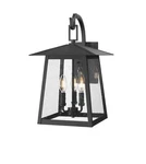Z-lite 5015M Rainer 3 Light 19" Tall Marine Grade Outdoor Wall Black. Fixed Price $338.00.
