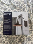 Lutec 12" Wall Light 1200 Lumens Dusk To Dawn Sensor New In Box. Fixed Price $29.95.