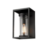 Z-lite Dunbroch Light 13" Outdoor Wall Sconce, Black, Clear 584S-BK. Fixed Price $193.80.