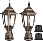 Outdoor Post Lights, Electric Exterior Lamp Fixture With Pier Mount B. Fixed Price $75.32.