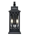 Powder Coated Black Outdoor Lantern From The Mallorey Collection. Fixed Price $189.90.