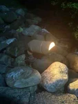 Kichler 147099 Metal Stake Light With Olde Brick Finish, Model 28116, No Bulb. Fixed Price $24.95.
