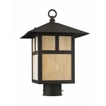 Light Outdoor Post Top Lantern Craftsman Style - 10 Inches Wide By 15. Fixed Price $299.95.