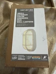 Outdoor Wall Light Bulkhead White Oval Nautical Waterproof Porch Fixture 8IN. Fixed Price $19.99.