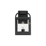 Black One Light Outdoor Wall Sconce From The Bonham Collection. Fixed Price $194.00.