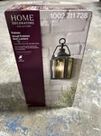 New Home Decorators 1-LIGHT Charred Iron Outdoor Wall Lantern Sconce. Fixed Price $25.00.
