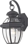 Quoizel Newbury Outdoor Wall Lantern, 12 Inch 1-LIGHT Mystic Black Sconc.... Fixed Price $149.44.