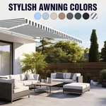 Aleko Semi-cassette Motorized Led Retractable 20X10 Ft Patio Awning Canopy. Fixed Price $749.25.
