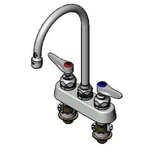 T&s Brass B-1141-XS 4" Deck Mount Workboard Faucet W/ 6" Swing Gooseneck. Fixed Price $131.29.