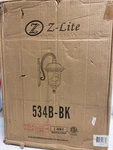 Gothic Style 3-LIGHT Outdoor Wall Mount Z-lite 534B-BK, 12.38"W X 24.25"H. Fixed Price $279.99.