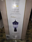 Patriot Lighting Outdoor Post Light. Forged Sienna Finish W/ Clear Crackle Glass. Fixed Price $24.99.