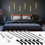 6PCS 16-INCH DC12V Black 3000K Warm White Wall Panel Lights, -adhesive Dimmab.... Fixed Price $63.19.