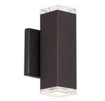 Wac Lighting WS-W61808-BZ Block 2LGT 8IN. Outdoor Sconce 3000K. Fixed Price $125.00.