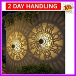 2 Pack Solar Fence Lights Metal Powered Outdoor Wall Deck Sun Mo.... Fixed Price $32.39.