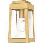 Livex Lighting 20851-12 Oslo 10 Inch Satin Brass Outdoor Wall Lantern. Fixed Price $179.96.
