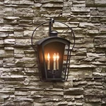 Hinkley Yale 25" High Black 3-LIGHT Outdoor Wall. Fixed Price $599.00.