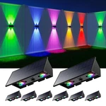 8 Pack Rgb Solar Powered Wall Lights Outdoor Color Changing Up And Down Fence.... Fixed Price $127.68.