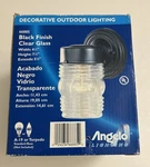 Westinghouse / Angelo 66885 Black Outdoor Wall Lantern Jelly Jar Light. Fixed Price $17.99.
