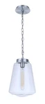 Satin Aluminum One Light Outdoor Pendant From The Laclede Collection. Fixed Price $90.46.