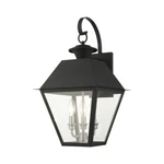 Livex Mansfield 3 Light Outdoor Wall Lantern, Black 27218-04. Fixed Price $655.96.