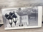 New-hampton Bay Twin Pack 1-LIGHT Weathered Black Outdoor Lantern. Fixed Price $41.99.