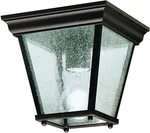 Kichler Outdoor Porch Ceiling Flush Mount Light, Black, Seedy- 9859-BK,9859BK. Fixed Price $47.95.