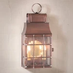Irvins Tinware Washington Wall Lantern Antique Copper 2-LIGHT. Fixed Price $488.95.