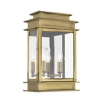 Livex Lighting 2016 Princeton Single Outdoor Wall Sconce - Brass. Fixed Price $593.96.