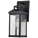 Nuvo Lighting Corning Medium Wall Lantern, Black/clear 60-7371. Fixed Price $149.60.
