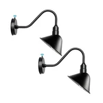 Gooseneck-barn Sign-light Outdoor-store Fixture 8 Inch Dome Angle Shade Sma.... Fixed Price $131.31.