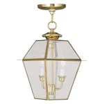 Livex Lighting Westover Outdoor Chain Hang Polished Brass 2285-02. Fixed Price $325.96.