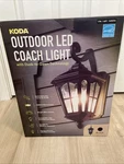 Koda Led Outdoor Coach Light Black Dusk To Dawn 800 Lm Durable & Weather Resist. Fixed Price $49.99.