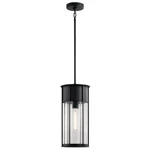 Kichler Camillo Outdoor 1 Light Pendant, Textured Black - 59082BKT. Fixed Price $394.99.