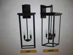 Sunpez 4-LIGHT Outdoor/indoor Wall Sconce Black Porch Outside Lights. Fixed Price $104.45.