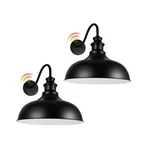 Dusk Dawn Gooseneck Barn Light Outdoor, 20 Inch Dome Exterior Fixtur.... Fixed Price $218.71.