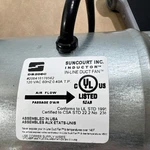 Suncourt Inductor In-line Fan DB206C 120V 0.40A Metal Silver. Fixed Price $65.00.