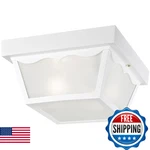 Westinghouse 6697600 Traditional Two-light Outdoor Flush-mount Fixture, White. Fixed Price $116.73.