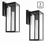 Bestshared Outdoor Wall Lantern Lights 2-PACK Black Exterior Sconces. Fixed Price $95.77.