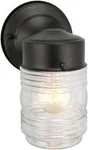 Design House Jelly Jar Classic Outdoor Wall Light 1-PACK, Black 502195. Fixed Price $15.62.