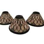 Set Of 3 Kichler Tiffany Style Stained Glass Lamp Shades Earth Tones 10 Wide. Fixed Price $75.00.