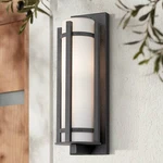 Kichler Camden 19 1/2" High Opal Glass Outdoor Wall Light. Fixed Price $419.99.