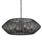 Hinkley Lighting 10386 Luca 42"W Outdoor Pendant - Black. Fixed Price $1699.00.