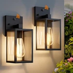 2 Dusk To Dawn Exterior Lighting Fixtures Wall Mount, Pack, Black. Fixed Price $60.99.