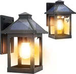 2 Pack Solar Wall Lanterns Outdoor With 3 Modes, Dusk To Dawn Motion Sensor Led. Fixed Price $94.99.