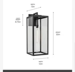 Kichler Lighting Branner 1 X-large Outdoor Wall Mount Traditional. Fixed Price $100.00.