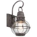Kichler 49628 Weathered Zinc Bridge Point 1-LIGHT Outdoor Wall Sconce. Fixed Price $194.99.