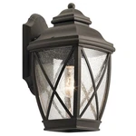 Kichler 49841 Bronze Tangier 1-LIGHT 13.5"H Outdoor Wall Sconce. Fixed Price $164.97.