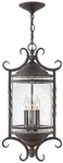 Hinkley Casa 23 1/4" High Olde Black Traditional Outdoor Hanging Light. Fixed Price $559.00.